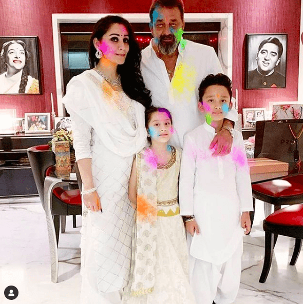 sanjay-dutt-family-holi-bollywood-celebrity-news-india